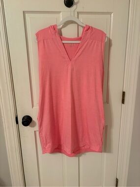Vineyard Vines Pink Sleeveless V-Neck Swim Coverup